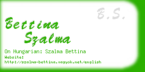 bettina szalma business card